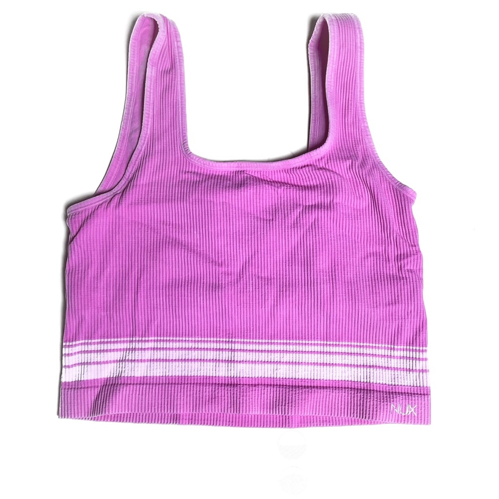 Nux Active Ribbed crop bra tank